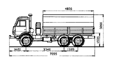 Камаз 4310 чертеж